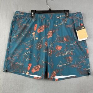The North Face Wander Short Mens XXL Blue Coral Standard Fit Pockets Stretch‎